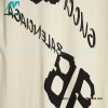 Gucci - Balenciaga Double G-B Print Short Sleeve T-shirt